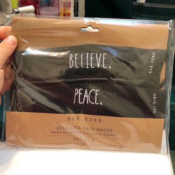 NWT RAE DUNN FACE MASKS - Picture 1 of 3